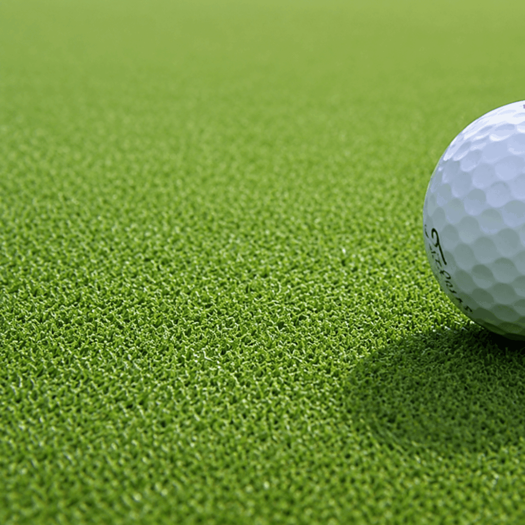 El césped natural en los campos de golf. Agrostis