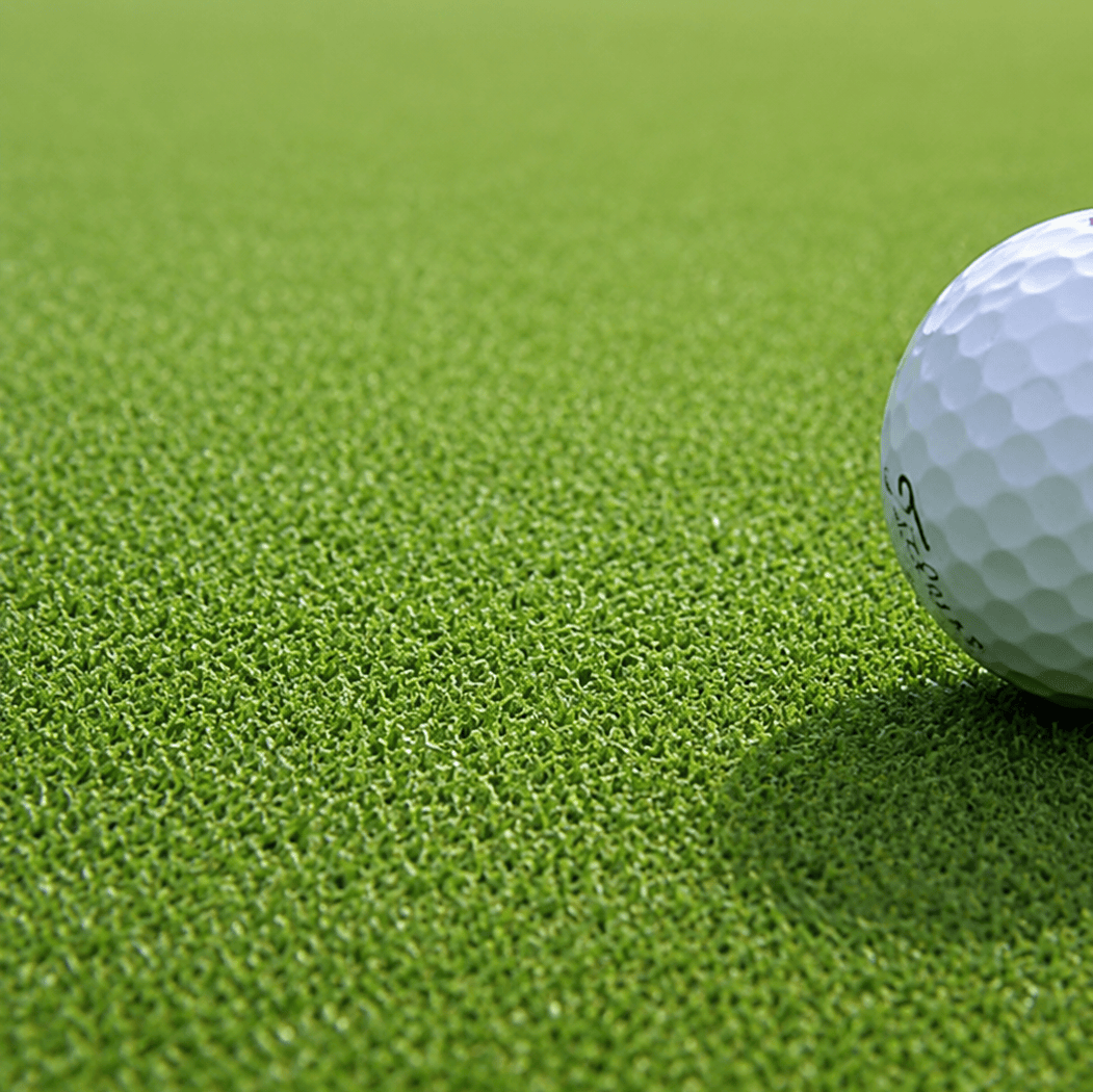 El césped natural en los campos de golf. Agrostis